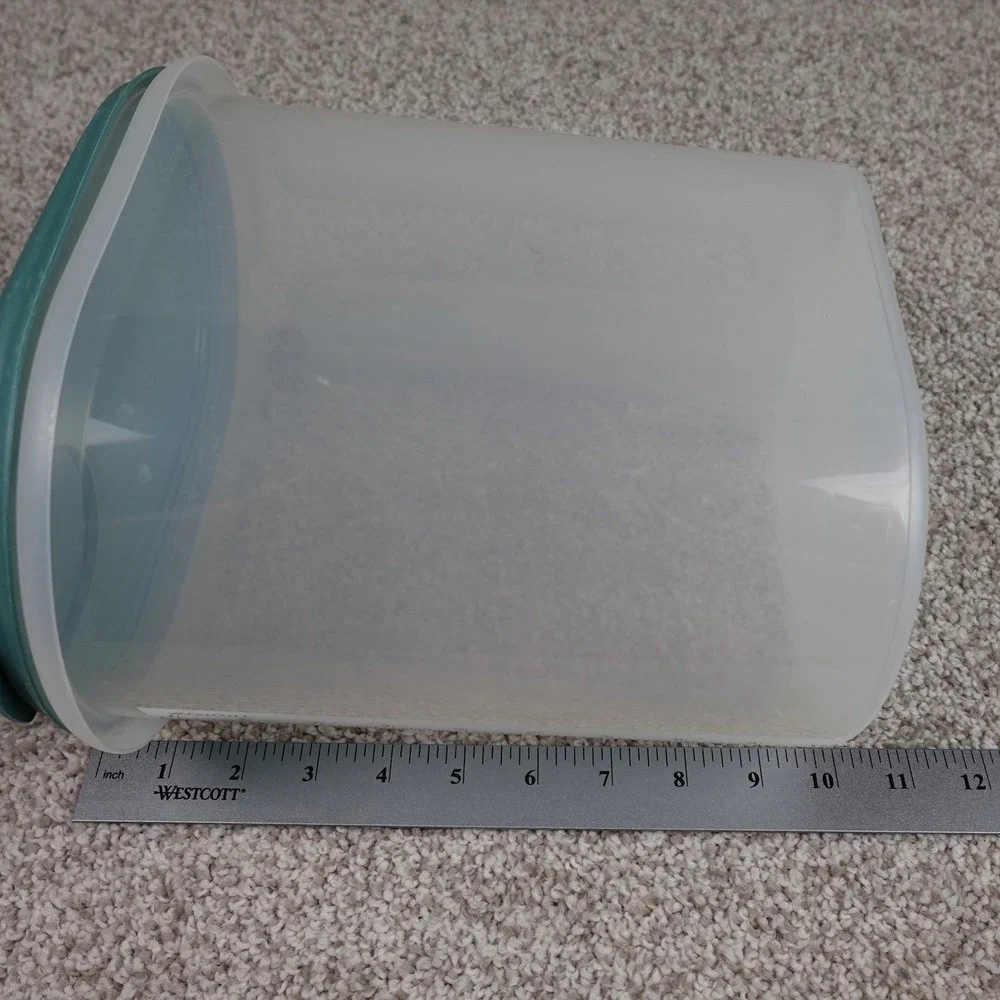 Anchor Hocking 1.5 Gallon‎ Cereal Keeper Translucent Teal Green Flip Top Lid